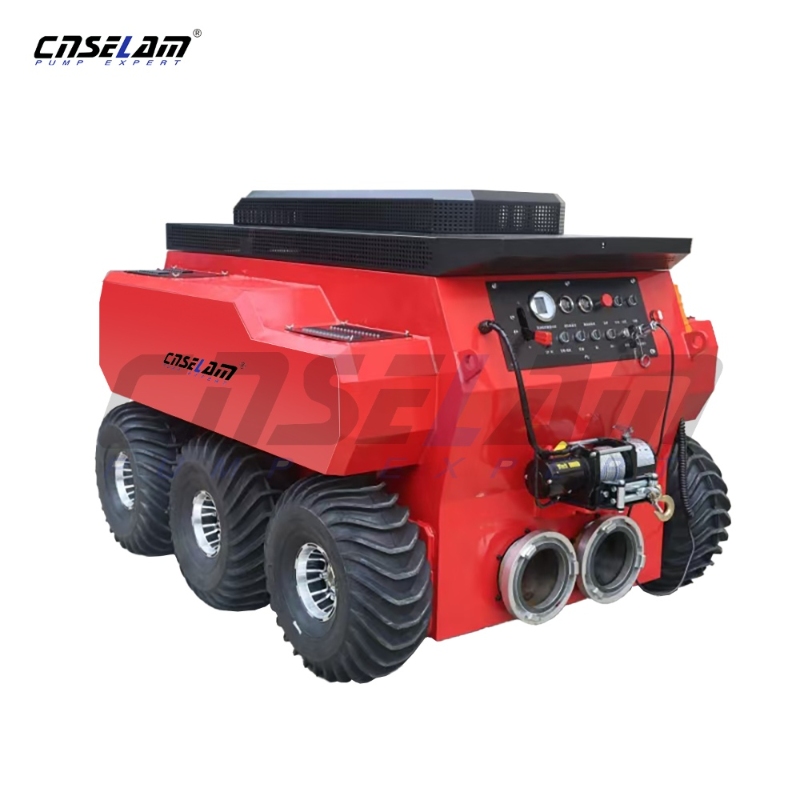 Wireless control of mobile drainage equipment
